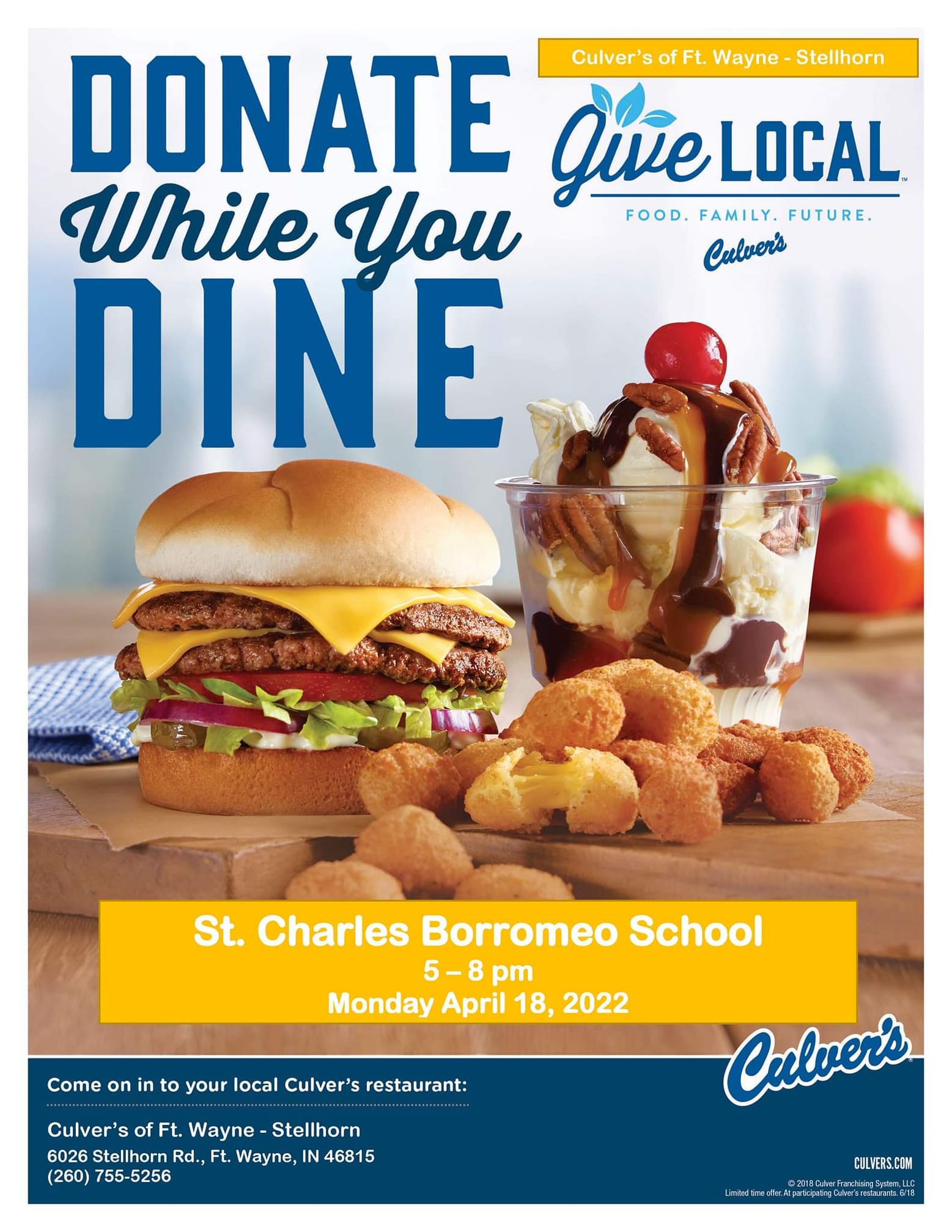 SCBS Culver's Night- April 18, 2022
